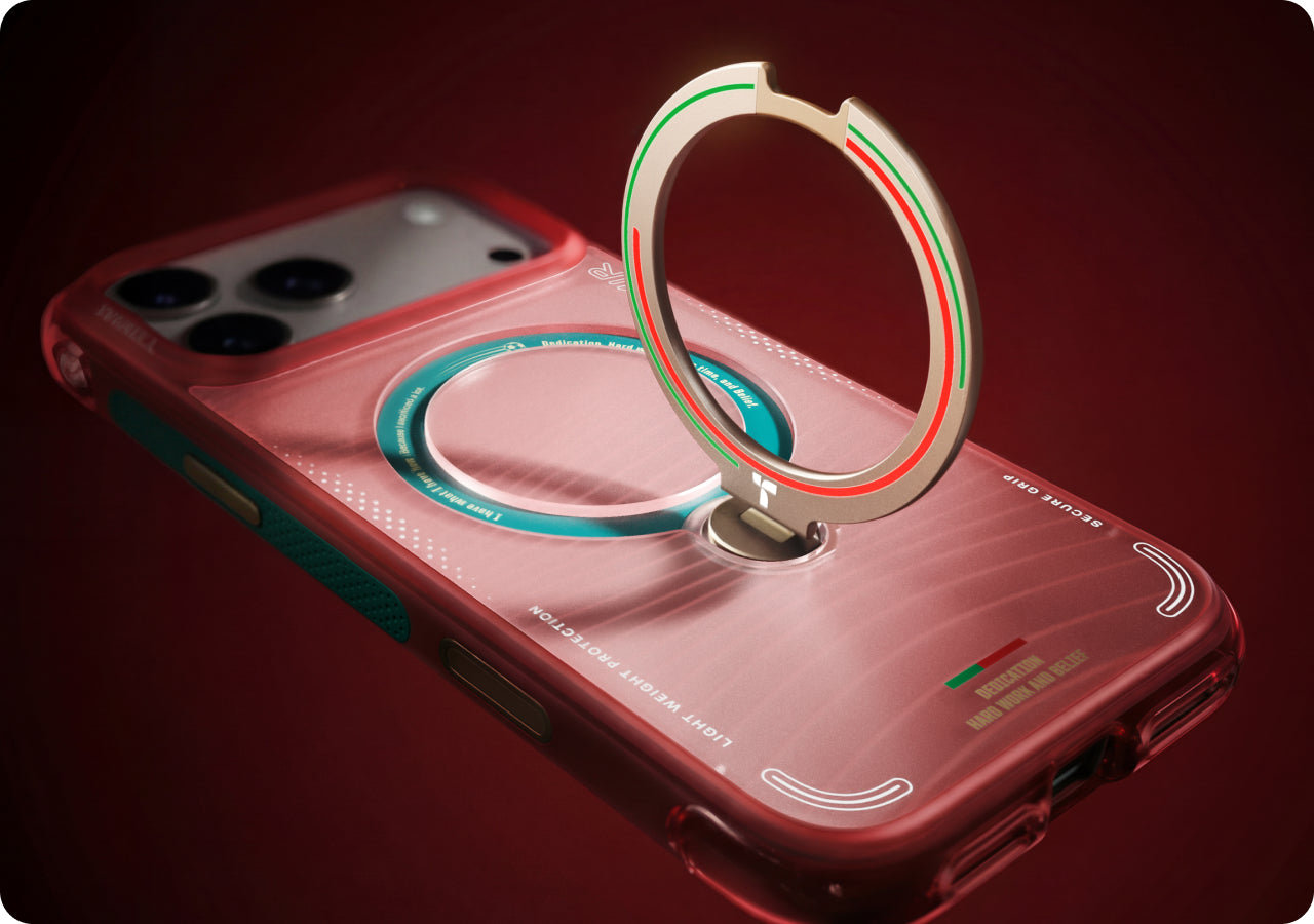TORRAS phone case with open flip-out ring