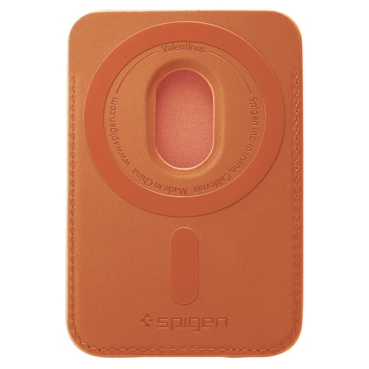 Spigen Valentinus MagSafe Wallet 3 Card, metallic orange