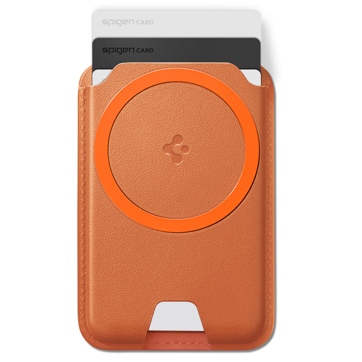 Spigen Valentinus MagFit+ MagSafe Wallet 3 Card, metallic orange