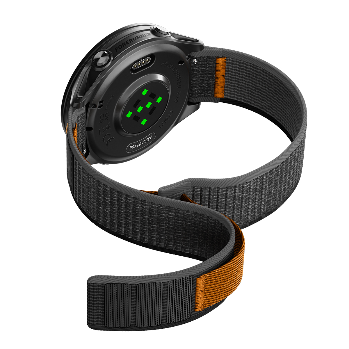 Spigen Athlex Air Active Band, black/orange - Garmin Quick Release 22mm