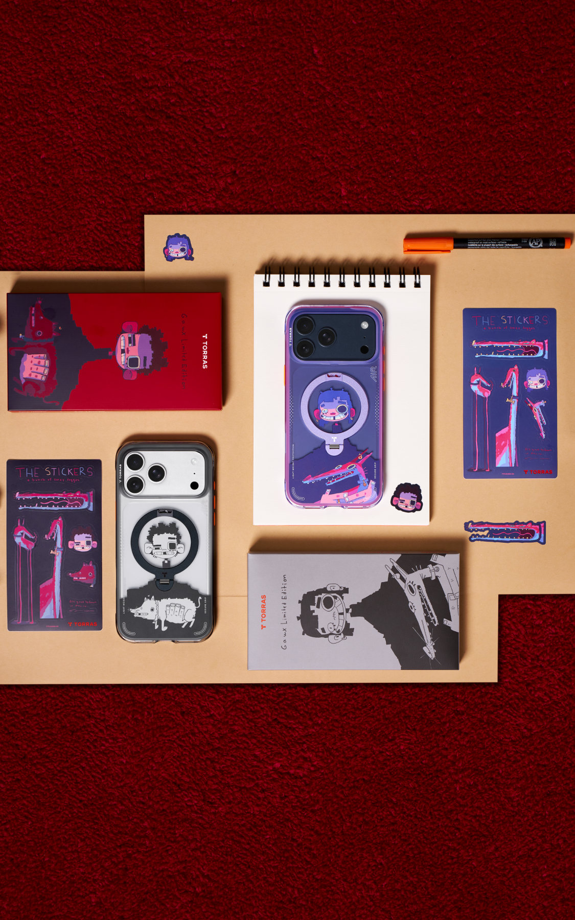 TORRAS X GAWX Q3 Air limited-edition packaging with stickers