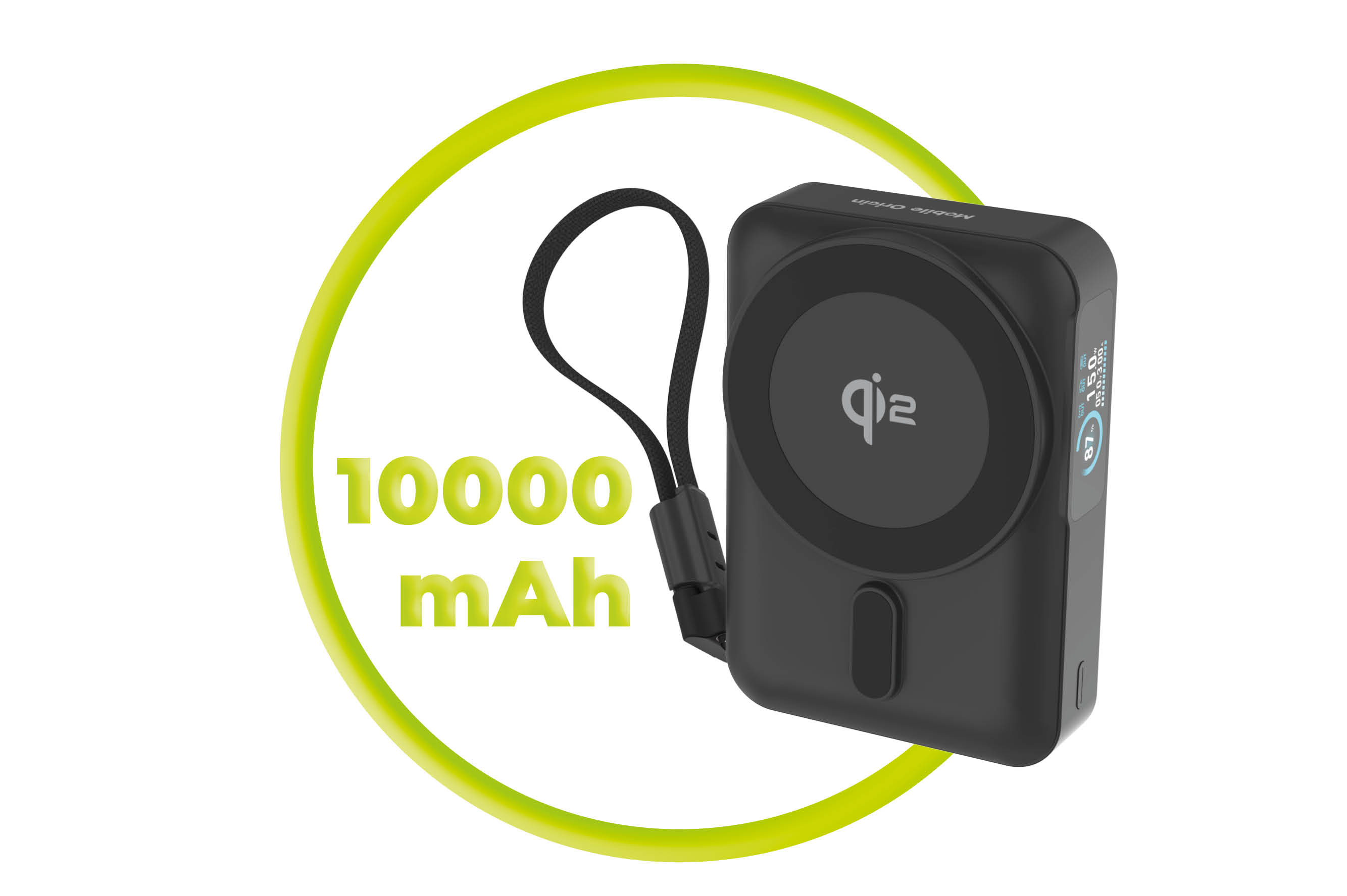 Mobile Origin power bank with Qi2 wireless charging