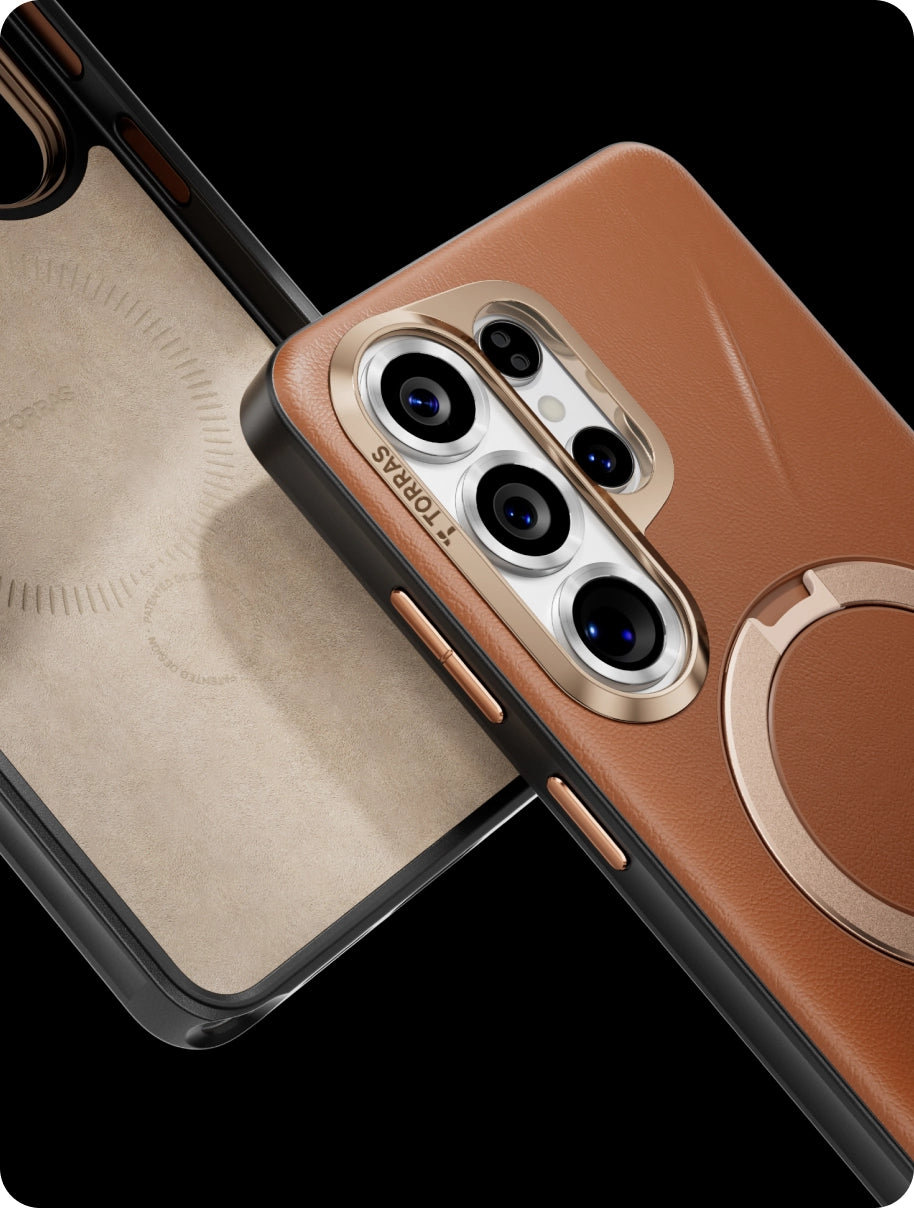 inside of the TORRAS Ostand Q3 VegSkin case with velvet-like lining