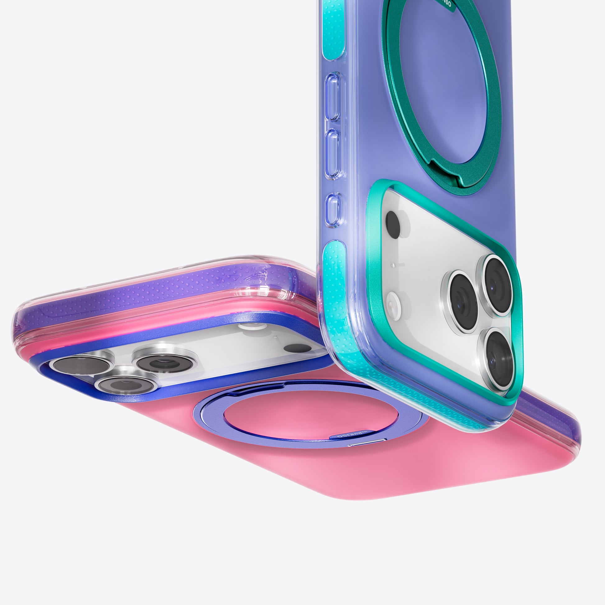 Detail of the stand construction on the TORRAS Ostand O3 Hue case