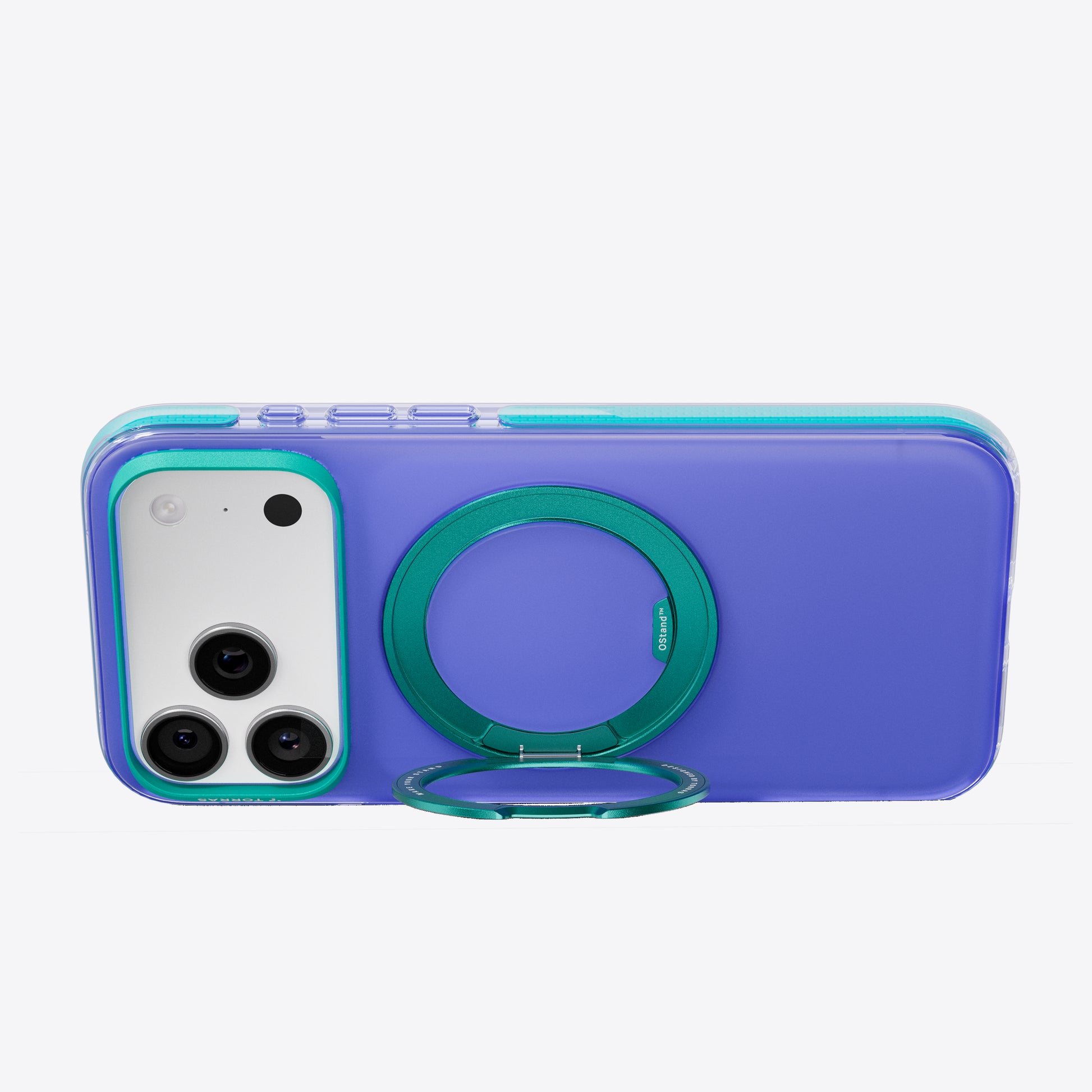 TORRAS Ostand O3 Hue phone case with unfolded rotating stand