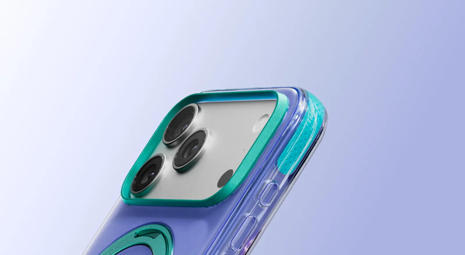 Raised camera frame on the TORRAS Ostand O3 Hue case