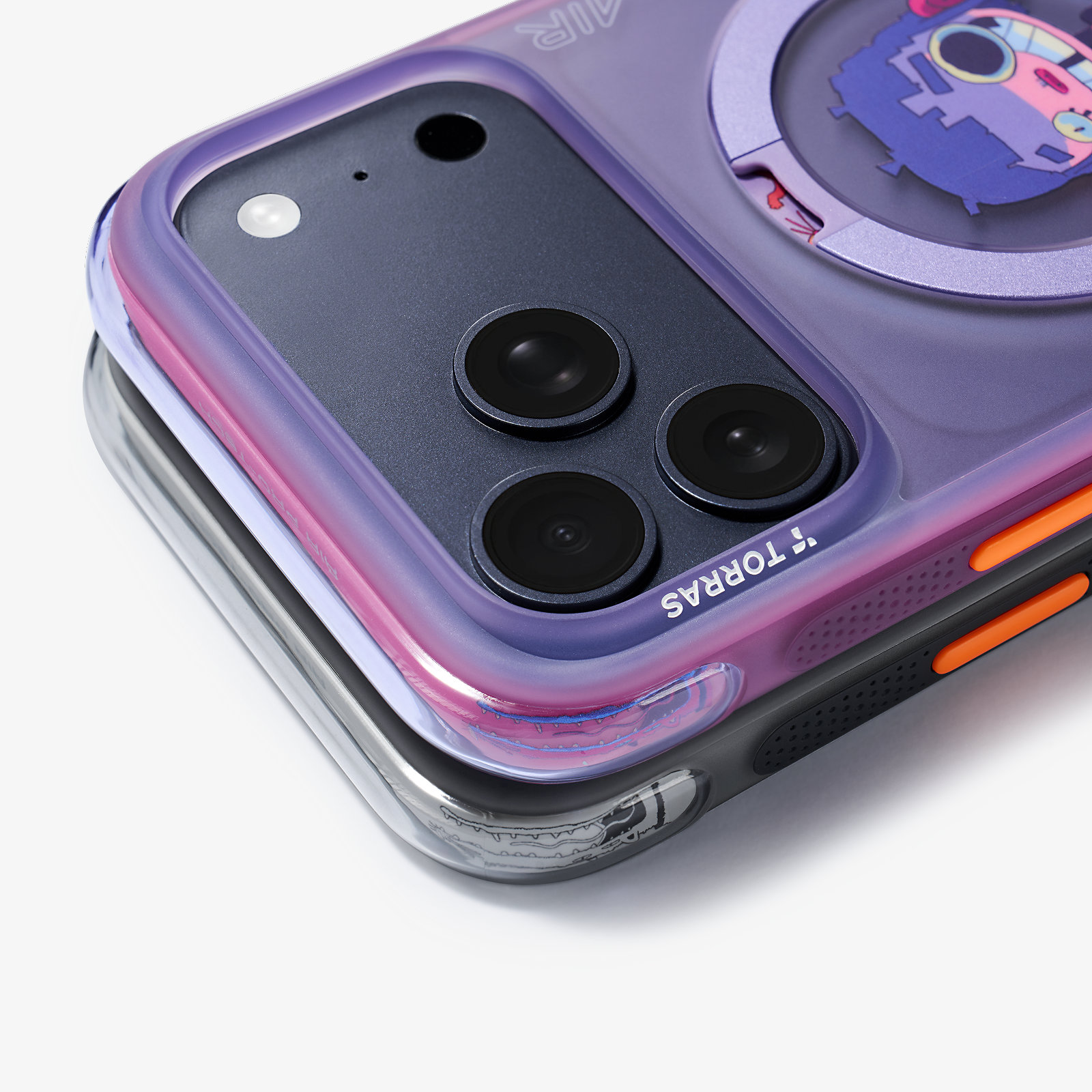 detail of the camera protection lip on the TORRAS X GAWX Q3 Air case