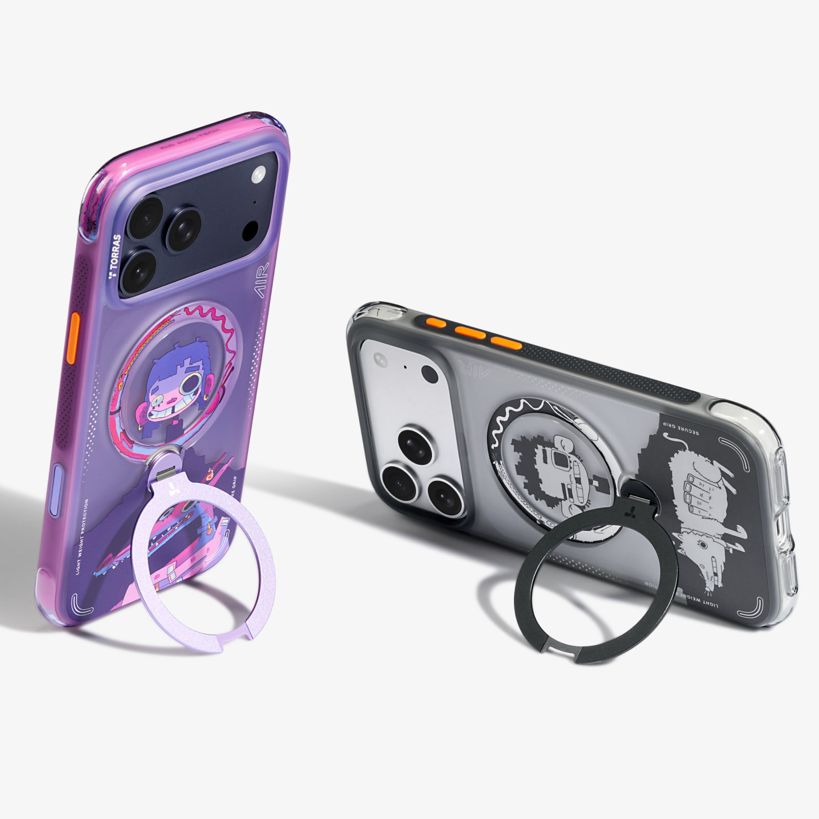 TORRAS X GAWX Q3 Air protective case with extended circular stand